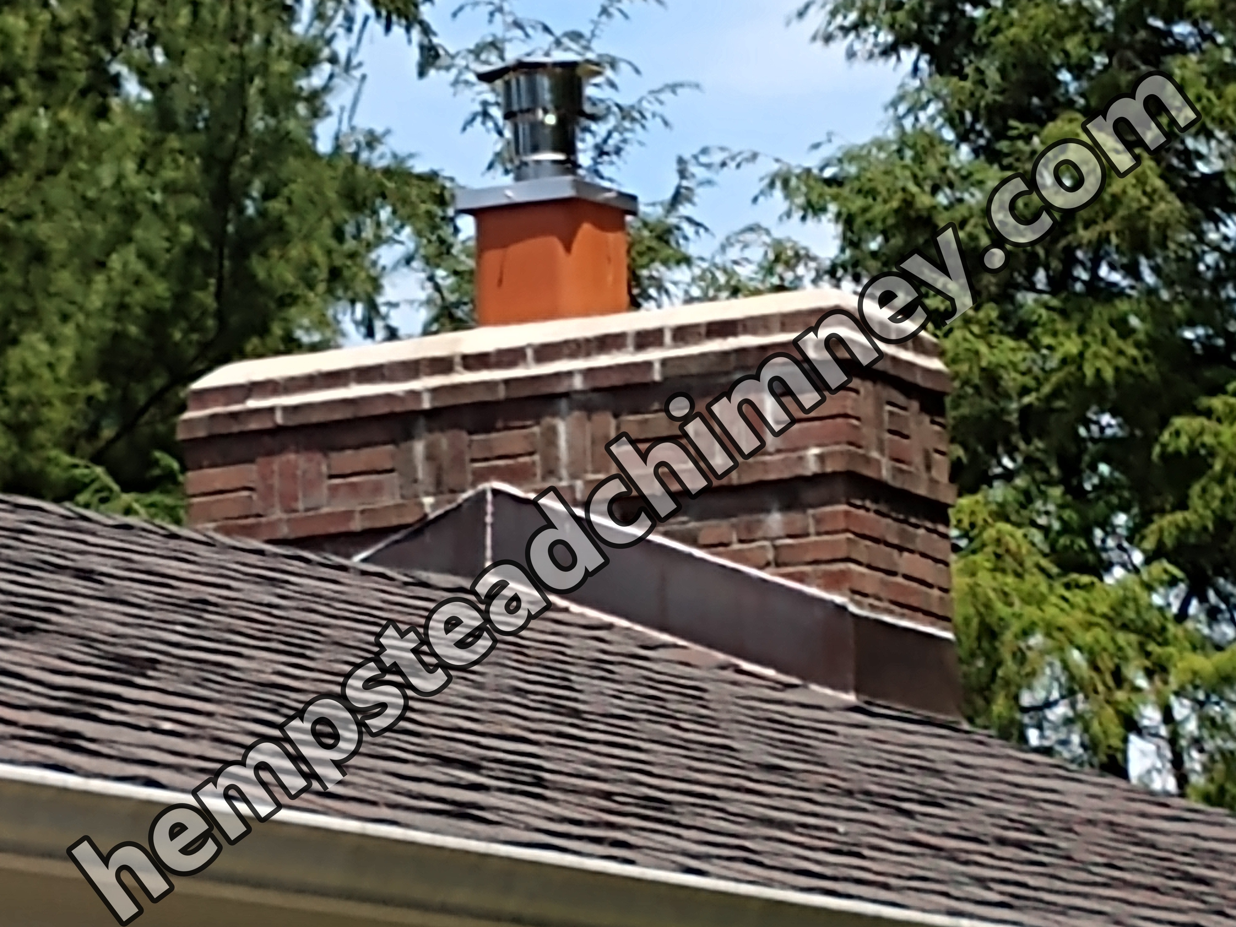 Stainless steel chimney cap with animal guard in Hempstead, New York